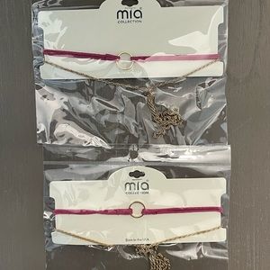 (2) Mia Collection Pink Chokers sets Born In The USA